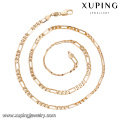 40322 diseños calientes del collar del oro de la venta de la manera en el collar simple de la joyería de la aleación de cobre del delicat de 14 gramos